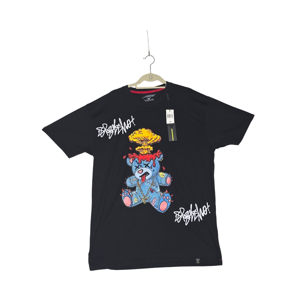 Screenshot‎ NWT Brand M's Bling T-Shirt BlackBlue Bear ExplodingHead Graphic 2XL